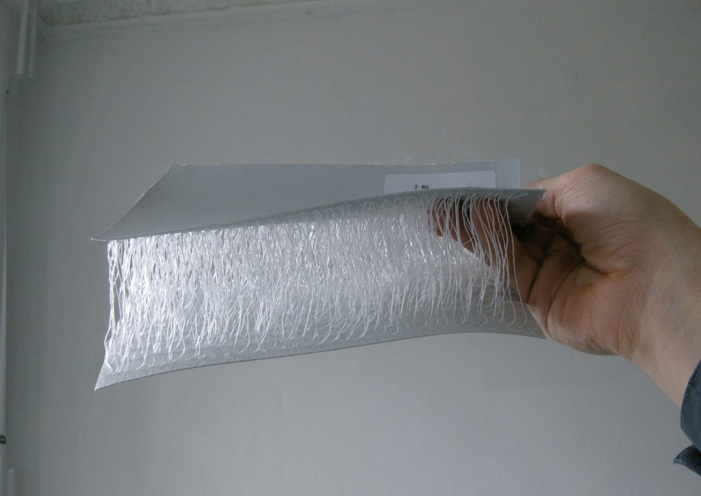 Sample of a double-layer membrane fabric